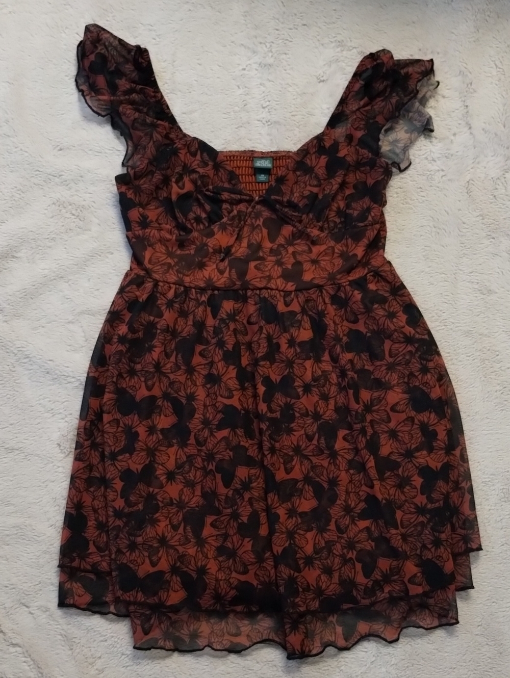 Butterfly Mesh Dress